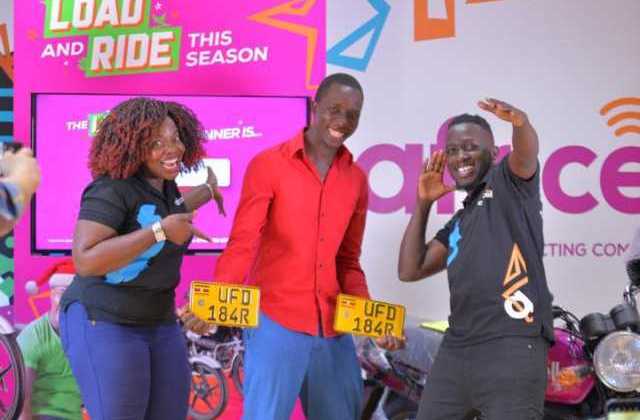 Africell Uganda Changes Lives in just concluded Load And Ride Promotion.