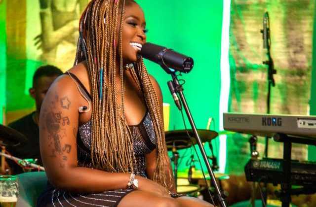 Winnie Nwagi delivers astounding performance during Tusker Malt Conversessions premiere show