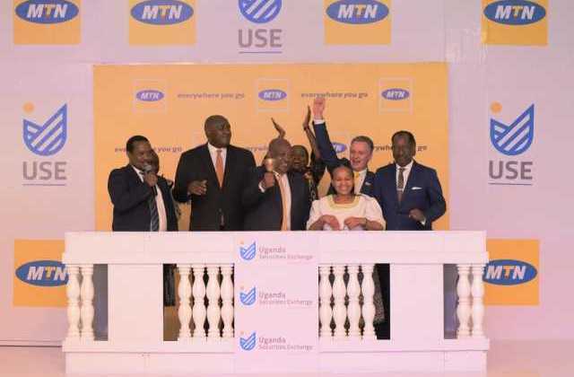 MTN Uganda lists  its shares on the USE and commences trading today