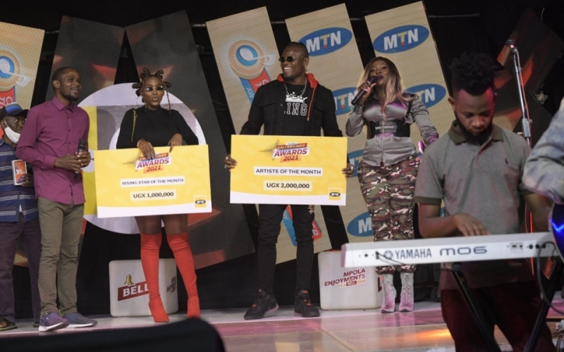 MTN Uganda Awards Artistes with the Highest CallerTunez Downloads.