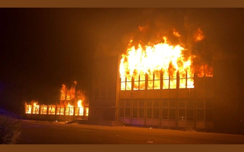 Police investigating fire outbreak at Iganga High School Dormitory