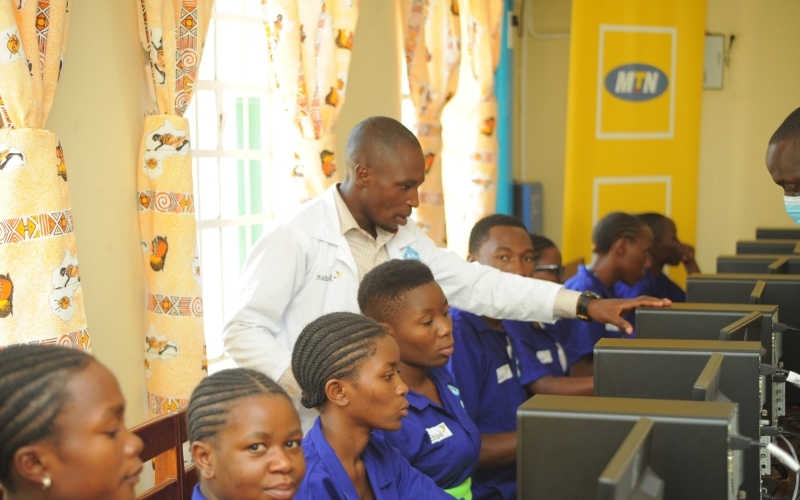 MTN Foundation Equips Kasese Youth Polytechnic VTI with A Digital Resource Center