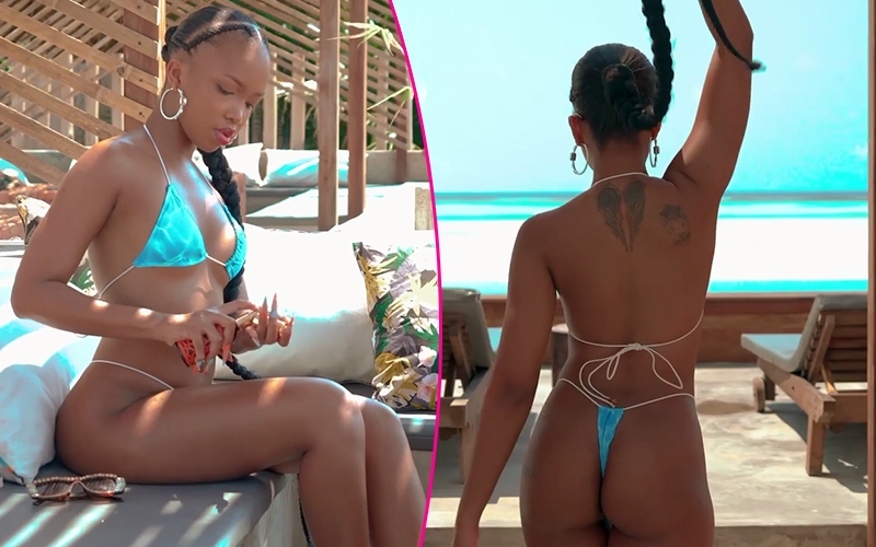 String Bikini Clad Sheilah Gashumba and her Ass Set Instagram on Fire