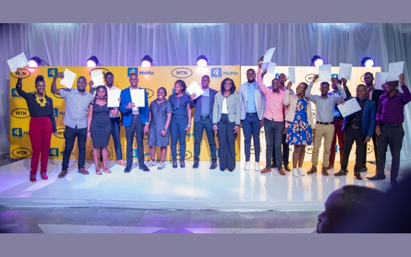 Sixty-two youth graduate from the MTN Youth Skilling program