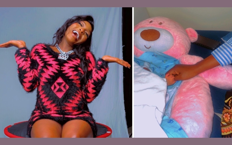 Karole Kasita confirms giving birth to a baby boy