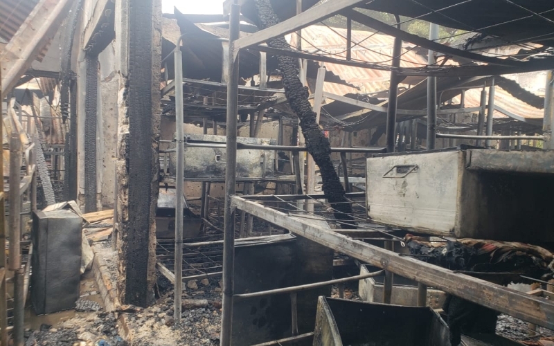 Fire Guts two Dormitories at Kisakye Nursery School in Rubaga