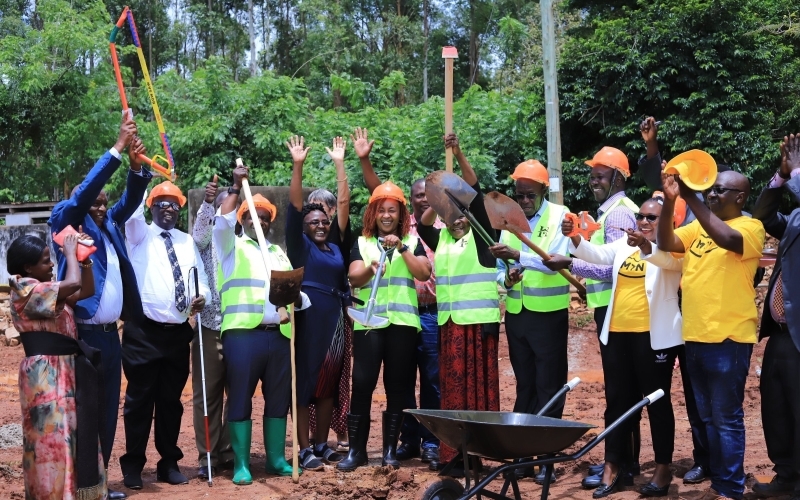 MTN Uganda breaks ground for a new dormitory at Salama School for the Blind worth Shs295million