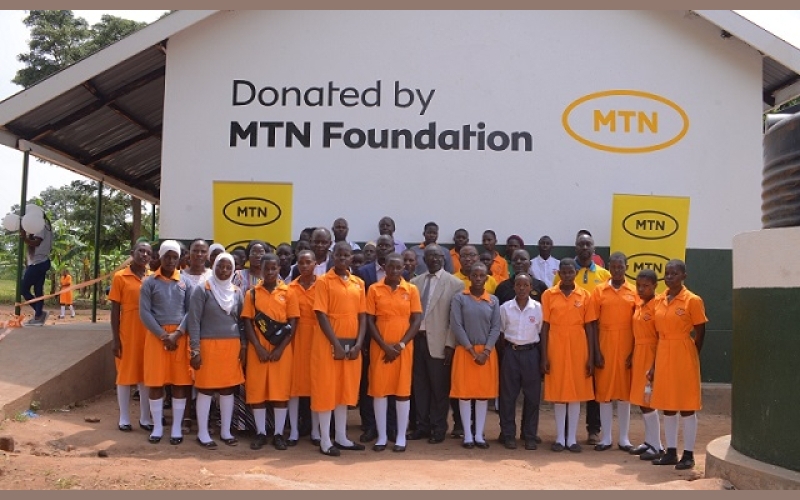 LUWERO: MTN Uganda hands over a new fully equipped three-classroom block at PEAS Horizon High School