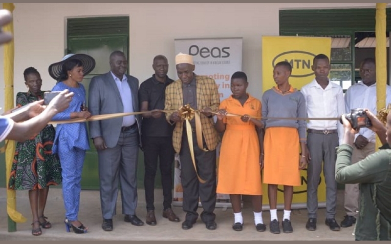 MTN Foundation hands over a new classroom block, rainwater harvesting facility at Town View PEAS High School