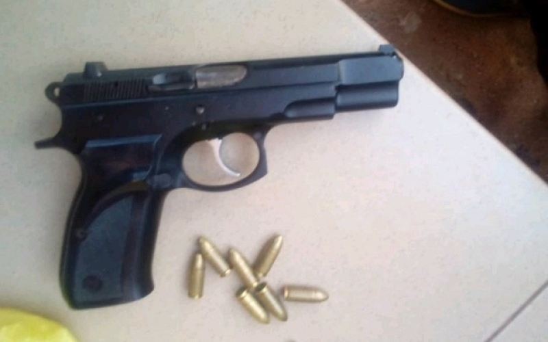 Police recover gun from suspected armed thugs lynched by angry mob in Arua 