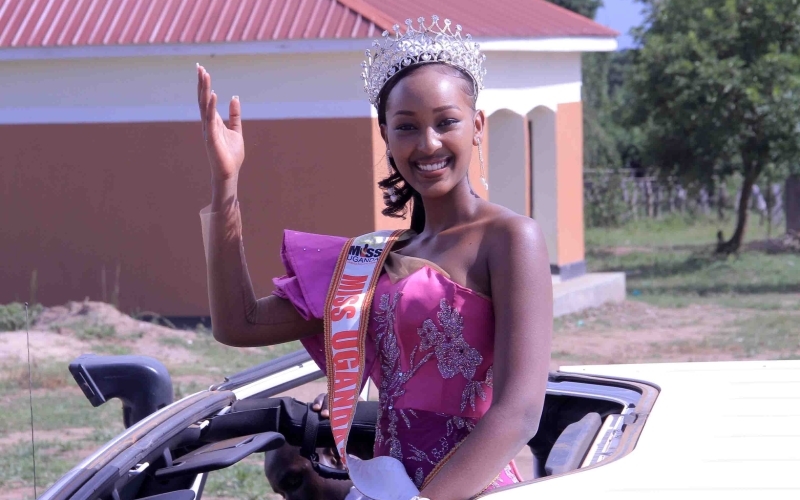 Miss Uganda 2023, Hannah Karema, the Startimes Ambassador brings joy and support to her hometown Kinoni, Nakaseke District