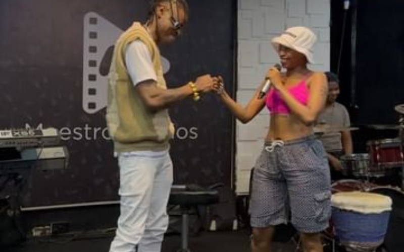 Pallaso Makes Surprise Appearance at Sheebah's Rehearsals Ahead of Cindy-Sheebah Battle