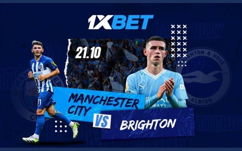 Manchester City v Brighton: 1xBet announces Premier League top match