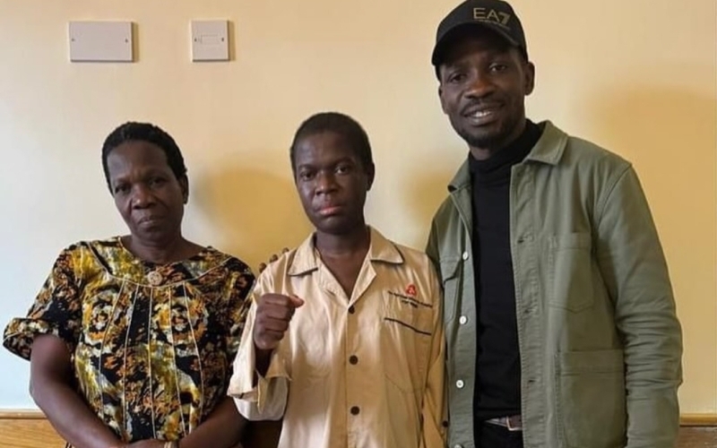 Bobi Wine Visits Muhammad Ssegirinya at Aga Khan Hospital in Nairobi