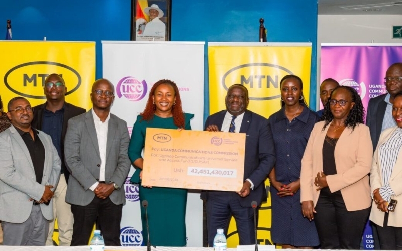 MTN Uganda announces UGX 42.5 billion contribution to UCC’s Universal Service and Access Fund