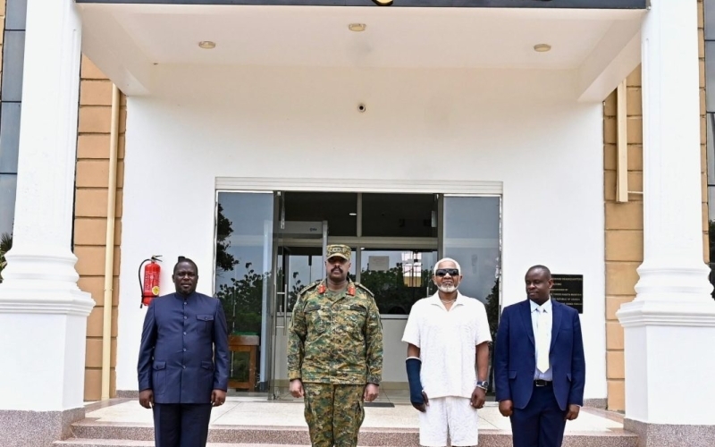 Gen. Muhoozi Hosts Awilo Longomba For A Private Music Show