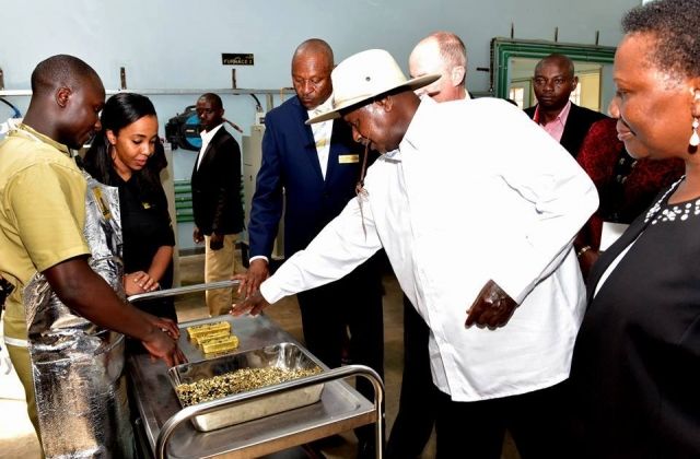President Museveni Commissions State of the Art Gold Refinery in Entebbe — Photos