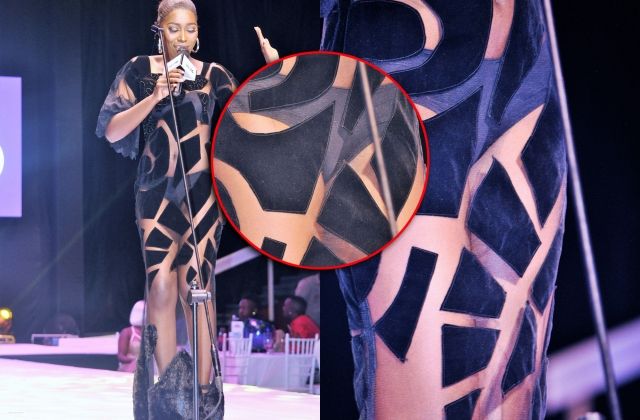 Abryanz Style & Fashion Awards: Host Vimbai Mutinhiri Displays Curves in Bizarre See-Through Dress