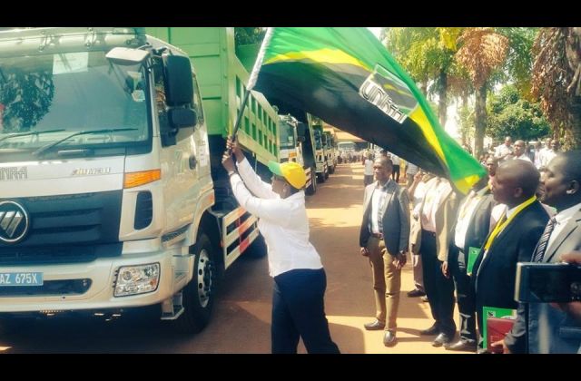 Kagina Commissions 40 trucks for Road maintenance - Photos