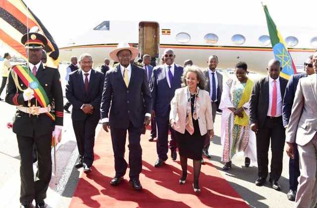 President Museveni in Addis Ababa for IGAD Summit