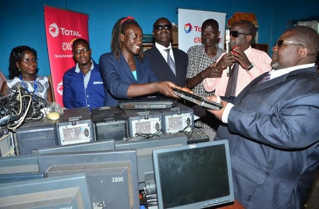 Total Uganda Donates IT Equipment To The Blind