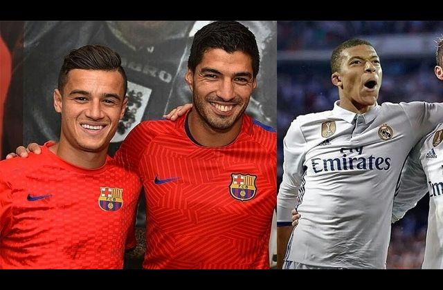 Football transfer gossip: Coutinho, Barkley, Evans, Mbappe, Costa