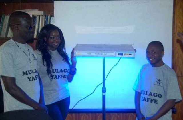 Finally! Angela Katatumba Delivers The Phototherapy Machine To Mulago Hospital