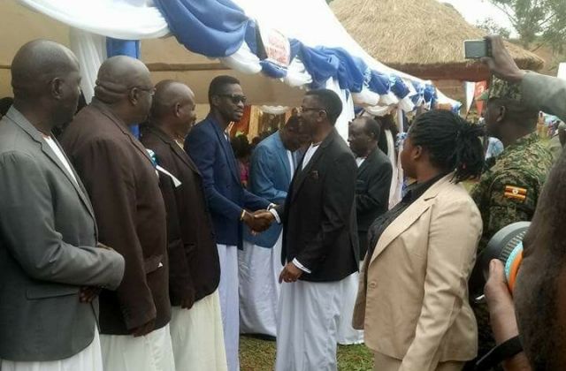 Bobi Wine, Charles Peter Mayiga Shake Hands Amidst 'Beef' Allegations