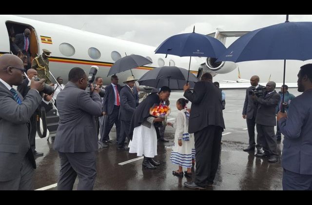 Museveni in Ethiopia for 29th AU Ordinary Assembly
