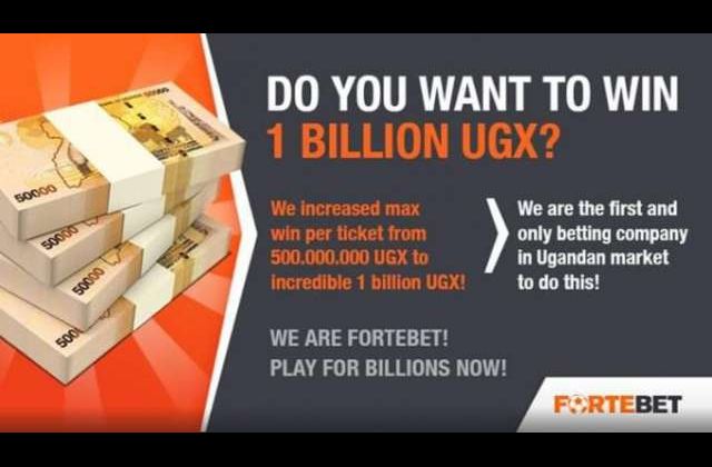 Record Breaking: Fortebet Raises Maximum Win To Ugx 1bn