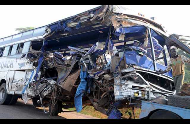 Five Injured in Luweero Monday morning bus Accident
