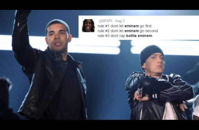 Apparently, Drake Is Ready To Take On Eminem In Rap Battle