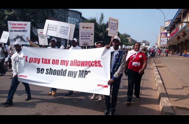 Citizens march against MPS’ Income tax Bill- Photos