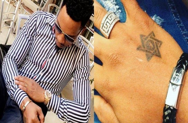 Photo: Illuminati??… Gospel Singer Exodus Shows Off His ‘Satanic’ Tattoo