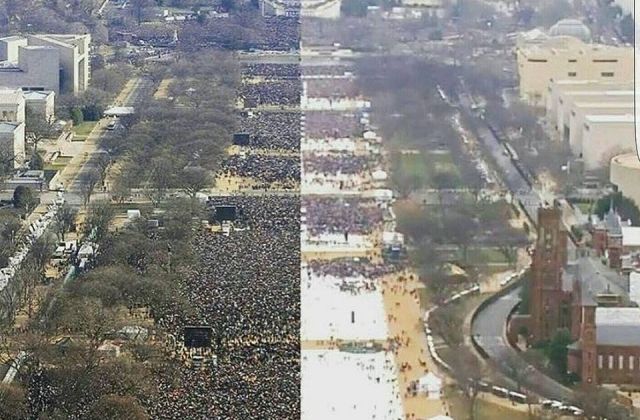 Inaugural Crowd Sizes: Donald Trump Vs Barack Obama