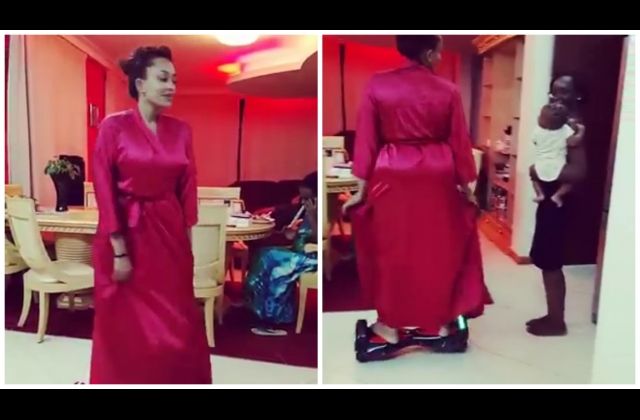 Zari Hassan Rides IO Hawk Board While Dancing — Watch Video