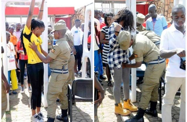 Policewoman Who Was Doing Check Up At Namboole Becomes An Internet Sensation