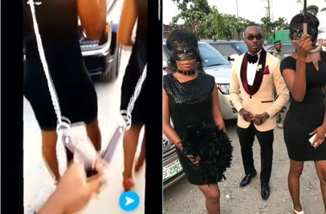 Socialite Chains Two Ladies like Female Dogs In Public—Video