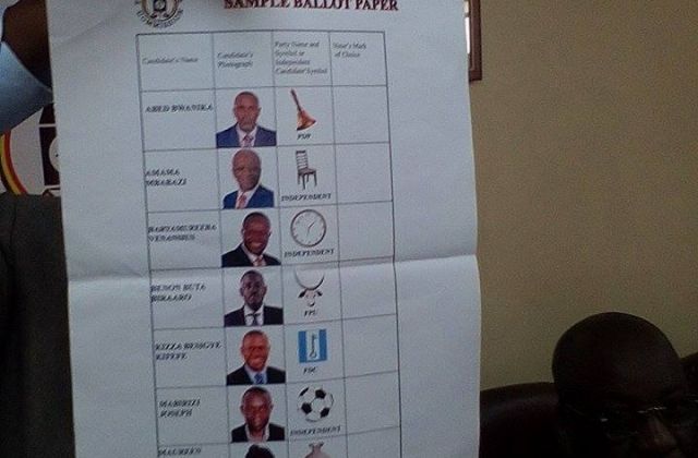EC Unveils Samples of The Presidential Ballot Paper