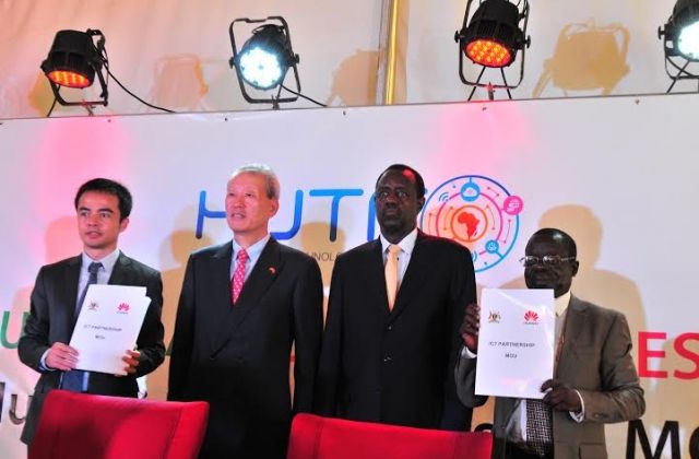 Huawei Uganda signs Memorandum of Understanding with the Ministry of ICT for technological collaboration.