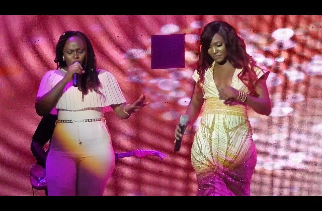 Video — Rema Joins 'Friend' Irene Ntale on Stage to perform 'Lean On Me'