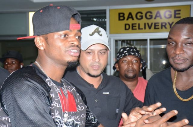 Diamond Platinumz Touches Down At Entebbe Airport—Photos.