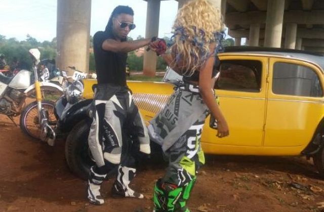 Sheebah Karungi Shoots Nkwatako Remix Video With Nigerian's Solidstar