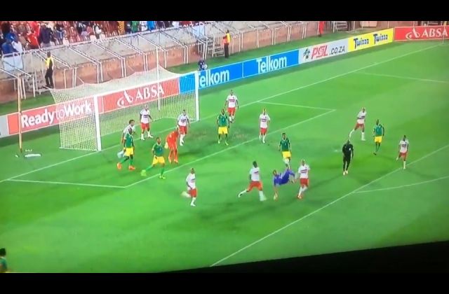 South African Goalkeeper scores outrageous last minute Back volley Equaliser—video