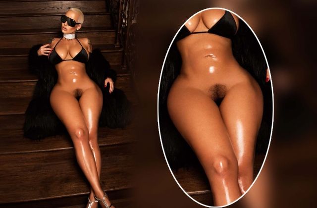 Amber Rose Shocks the Internet with Bottomless Hairy Picture