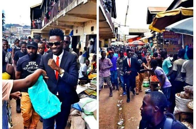Bobi Wine Creates Standstill In Kamwokya Market