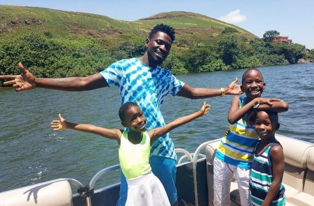 Singer Bobi Wine On Family Holiday With Kids In Bulago Island [Pics]