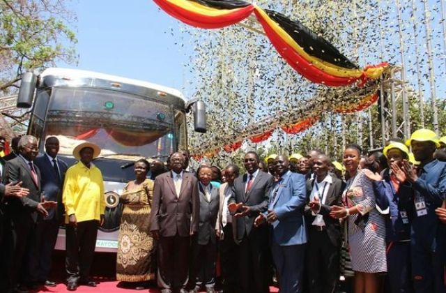 Museveni Launches Africa’s First Solar Bus In Kampala