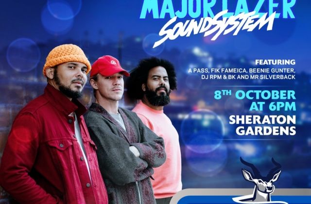 Club announces Major Lazer concert on October 8th