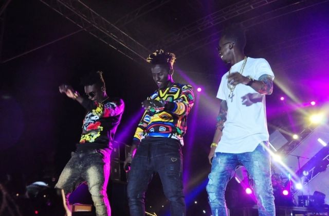 B2C Boys Clash With Security At #10YearsOfRAW